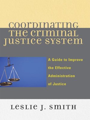 coordinating criminal justice system sample read